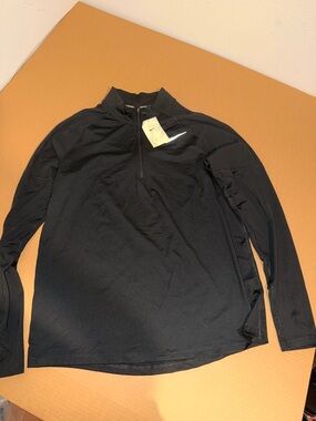 Nike Black Dri-FIT Quarter-Zip Running Top